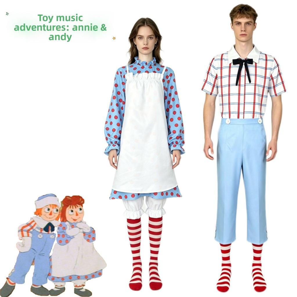 Aggedy Ann Andy A Musical Adventure Cosplay Costume For Fans Featuring Rajie Annie Andy Cartoon Characters