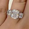 CopperCrystal Cubic Zircon Luxury Women Rings Simple Fashion Design Wedding Band Accessories