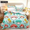 Buntes Pilz-Bettwäsche-Set Einzelgröße Kinder-Bettwäsche-Set Steppdecke Bett-Set Für Jungen Mädchen Erwachsene Mit 1 Bettdecke Und 2 Kissenbezügen