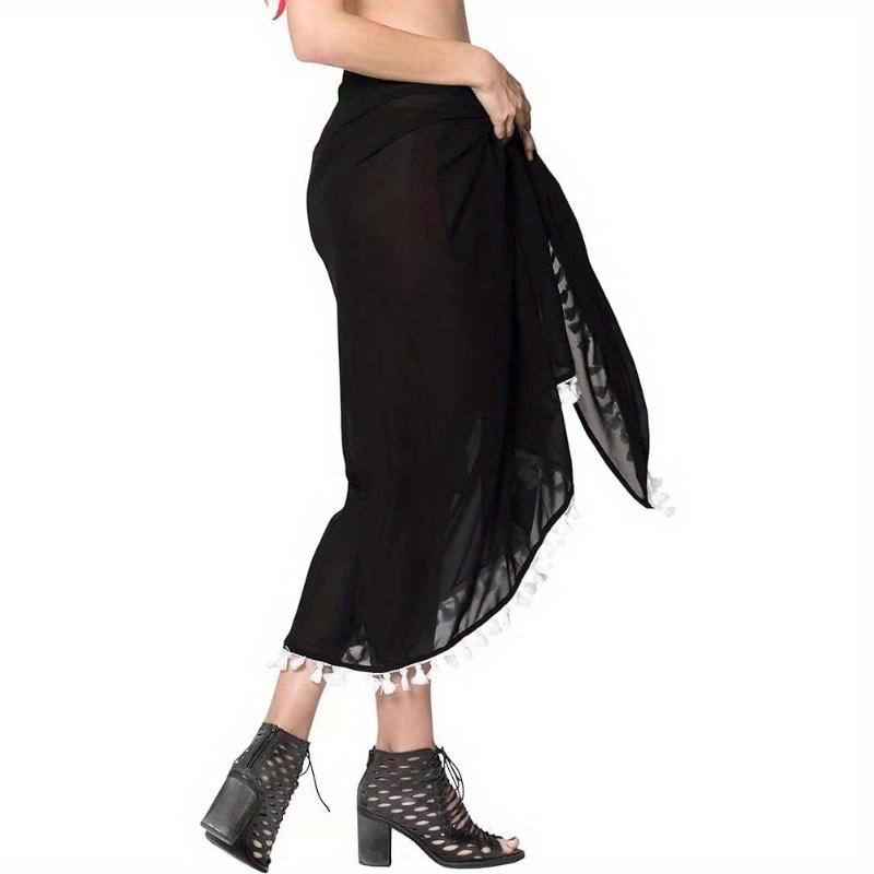 

Пляжная накидка - Женский шарф для отпуска, летняя курортная одежда, накидка для купальника, аксессуар для фестивального и круизного наряда 110x180cm