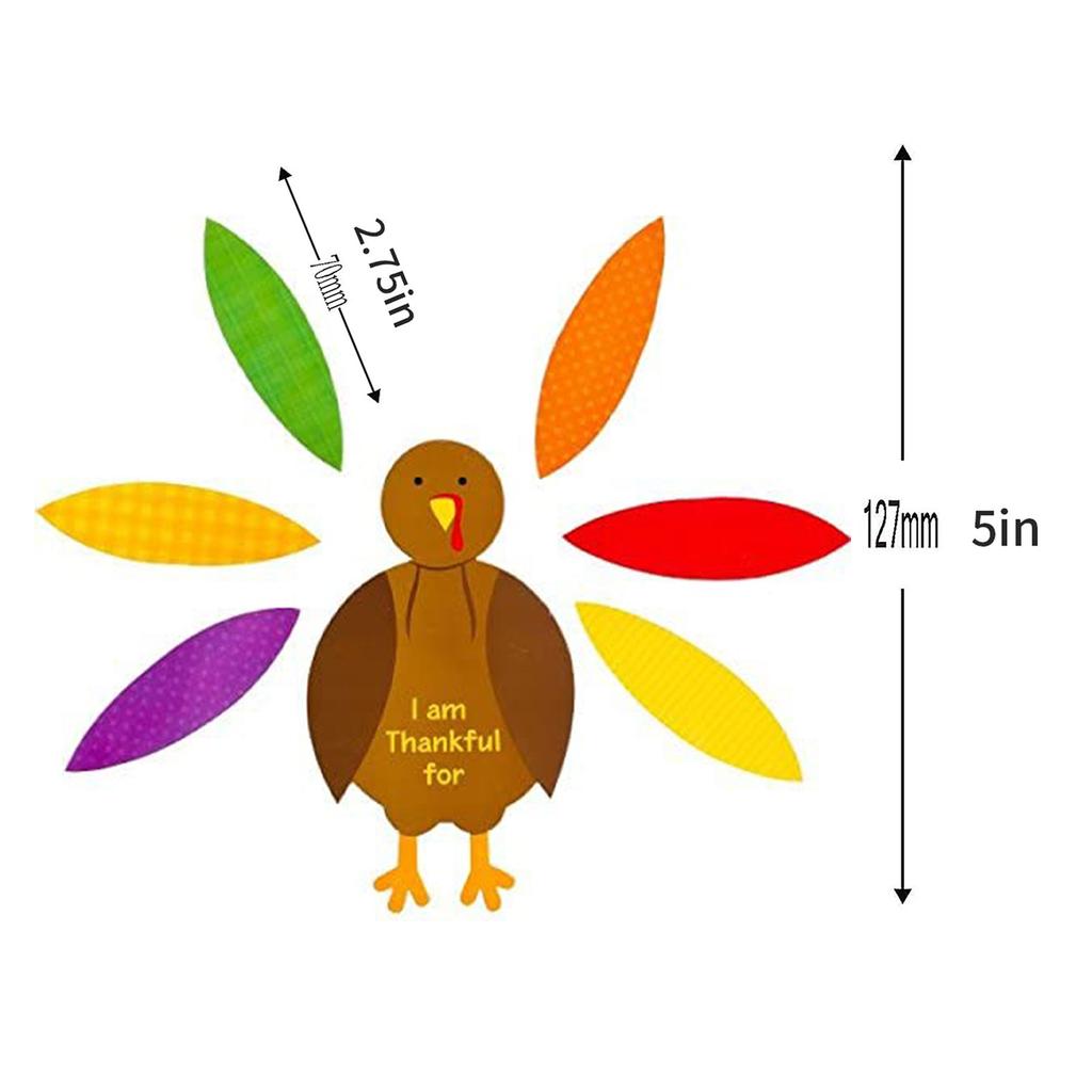5Pcs Thanksgiving Turkey Craft Toy Kit, 5 Turkeys, Party Activities