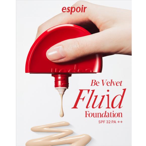 Espoir Be Velvet Fluid Foundation 30ml (4 Options)