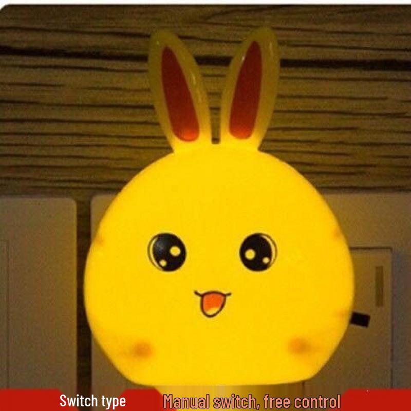 Cartoon LED Night Light with Light Sensor for Baby's Bedroom