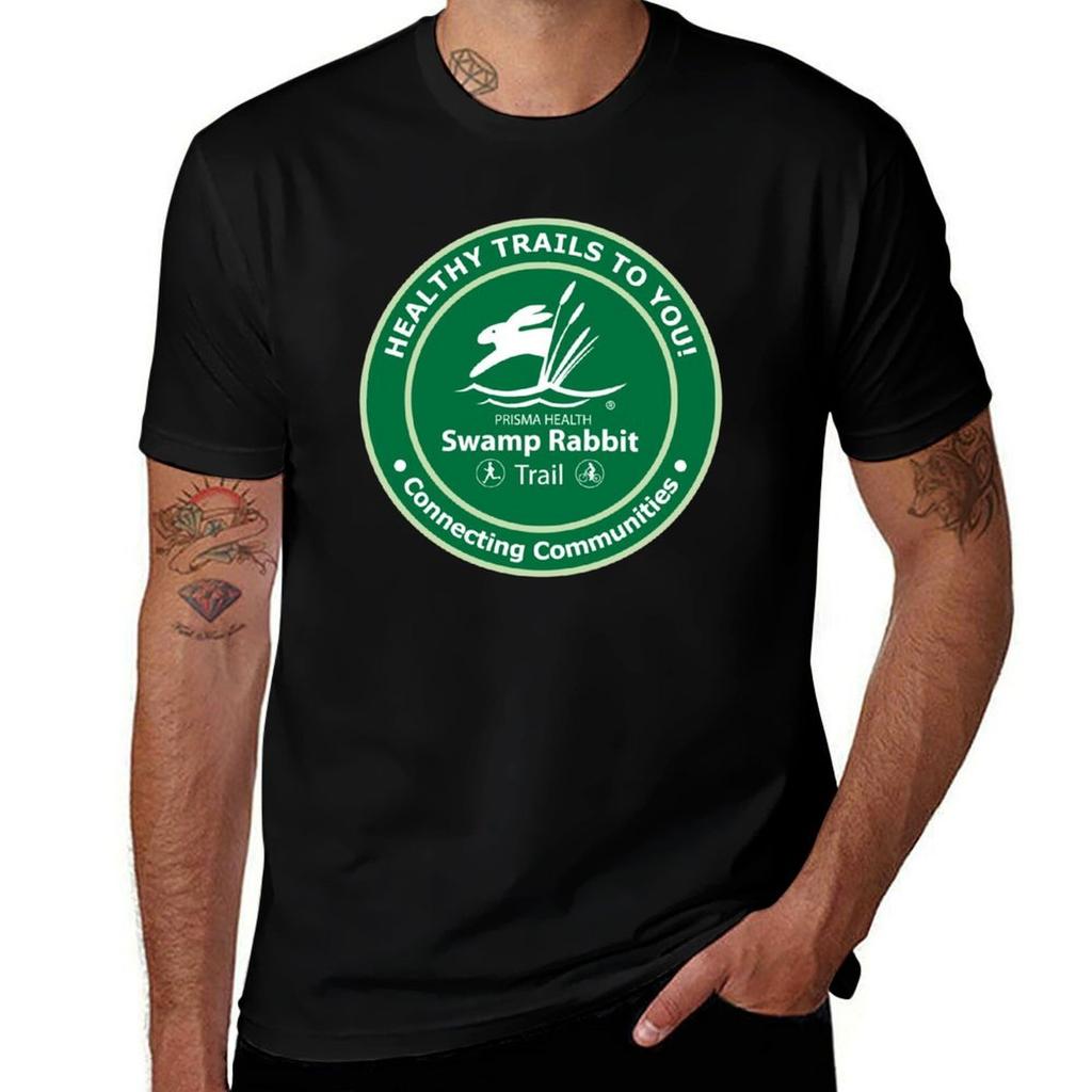 Retro Swamp Rabbit Trail TShirt Breathable Sportswear TShirt for Unisex