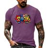 Men’s Loose Fit 2026 Printed Crew Neck Short Sleeve T Shirt Oversized tshirts for men big and tall shirts for men mens polo shirts short sleeve