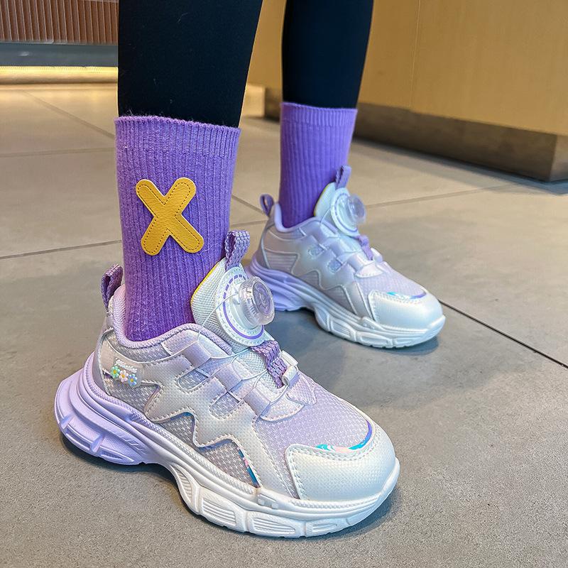 Astro Boy Mädchen Sneaker 2025 Sommer Neu Laufen Atmungsaktiv Kinderschuhe Drehknopf Mädchen Prinzessin Mesh Schuhe