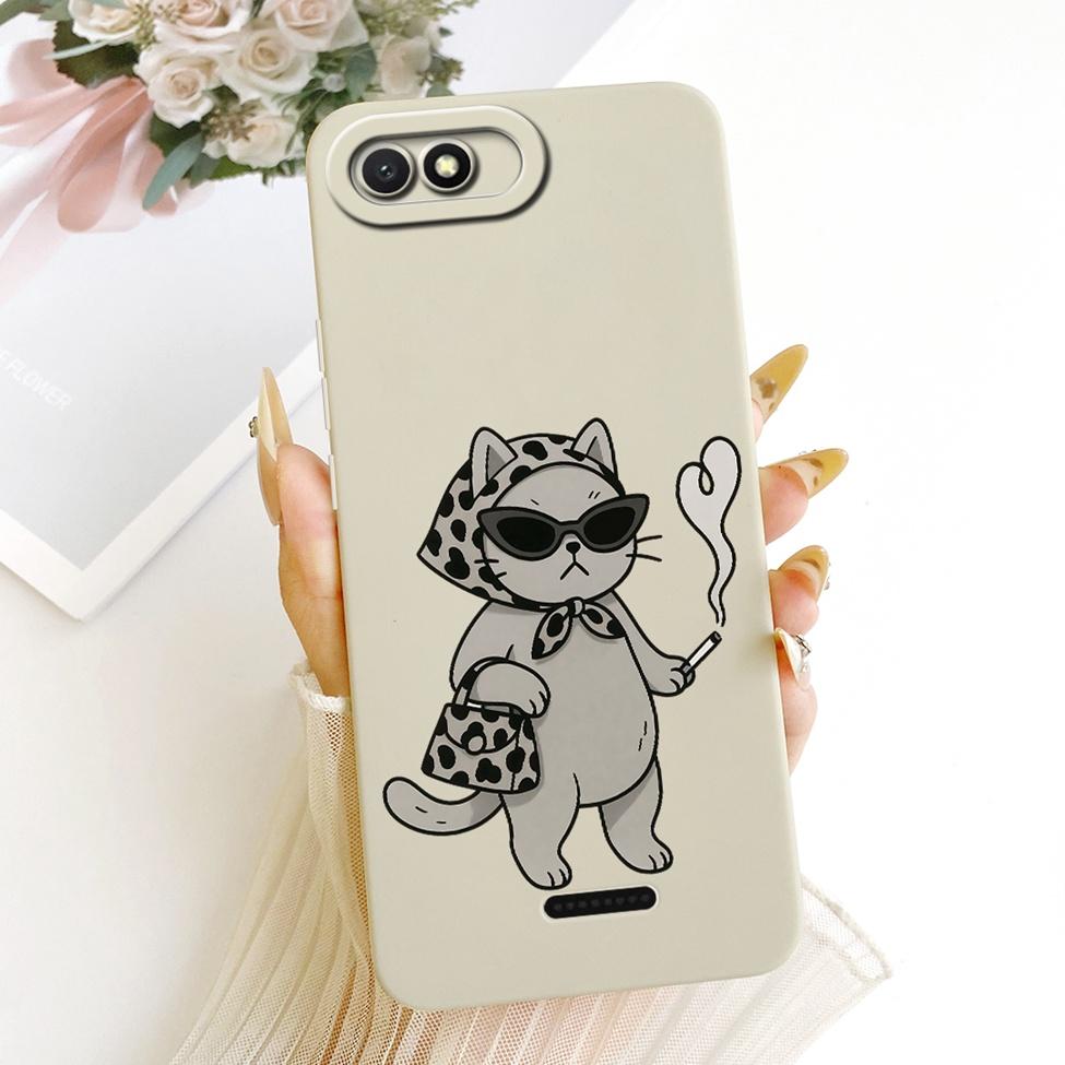 Casing For Redmi 6A Cover Fashion Cartoon Cute Funny Painted Silicone Phone Case M1804C3CG M1804C3CH M1804C3CI