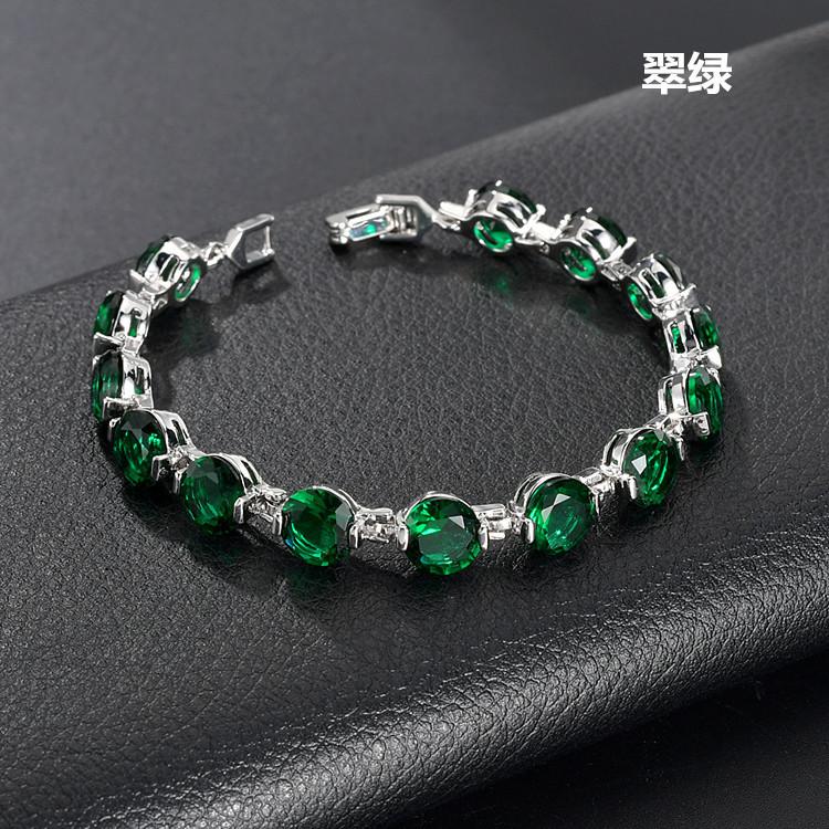 Qingxing, Zircon Bracelet Jewelry Bracelet Inlaid With Aaa Zircon Crystal Shiny Jewelry Direct Sales