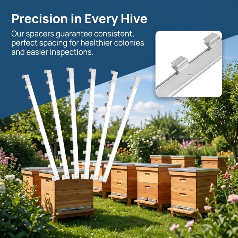 6Pcs Easy Installation Metal Frame Strips Shape-Retaining Performance Frame Spacers  Beekeeping