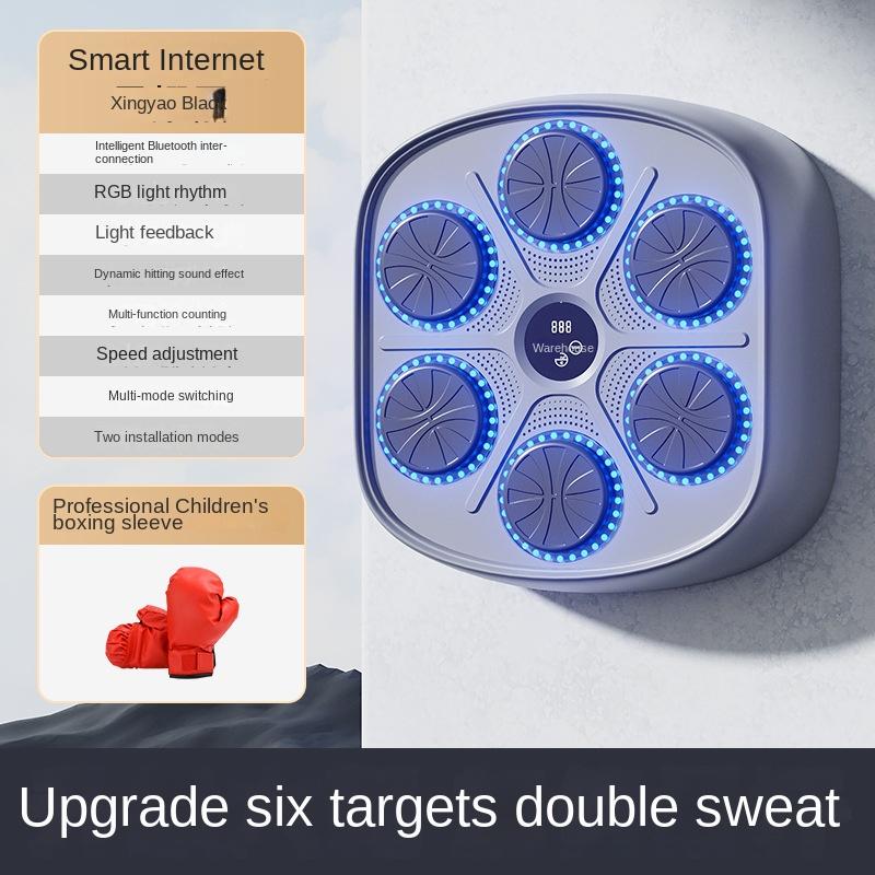 Inteligentna muzyka Bluetooth Boks Ściana docelowa Dziecięcy sprzęt do treningu bokserskiego Maszyna do boksu Sprzęt do ćwiczeń domowych Cel bokserski