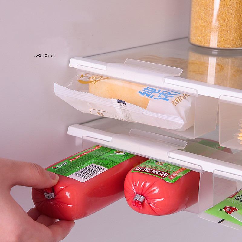 Multifunktionaler Kühlschrank-Aufbewahrungskorb mit Trennwand-Organizer, Küchen-Abtropfgestell, Effiziente Raumnutzung in Ihrem Kühlschrank