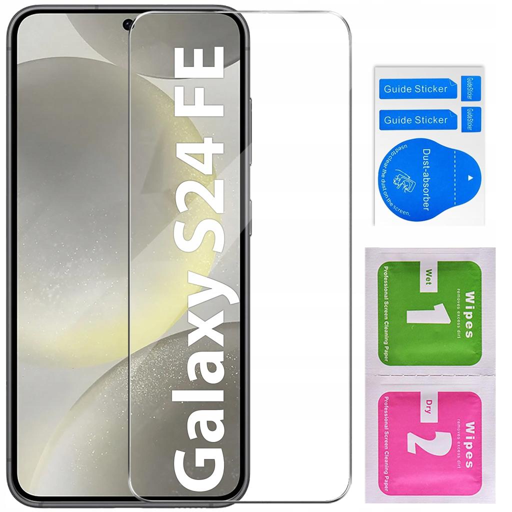 Case for Samsung Galaxy S24 FE SILICONE GLITTER SHINE CASE + GLASS