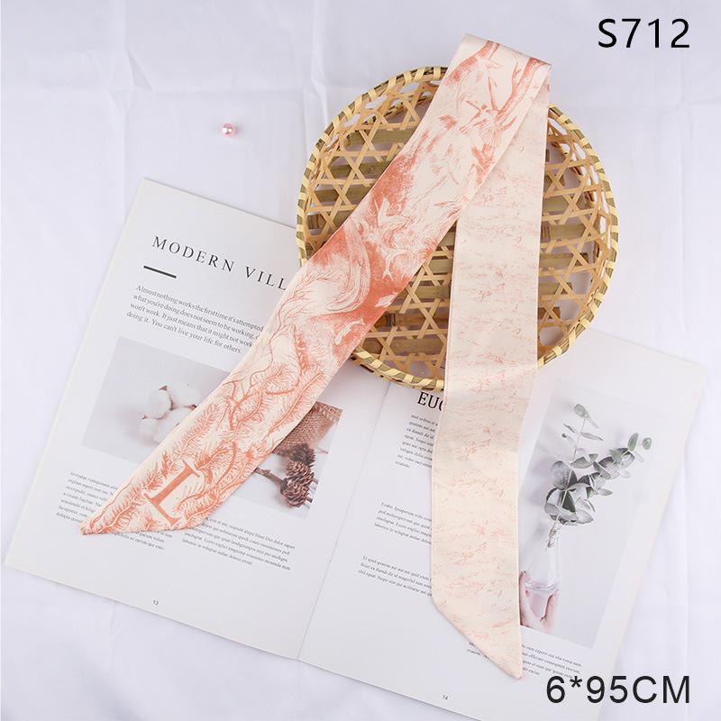 Versatile Vintage Silk Scarf: Hair Tie, Headband, Bag Accessory