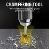 4pcs High Speed Steel Chamfer Tool Drill Bit Coated For Accuracy Countersinking In Metalworking & Carpentry