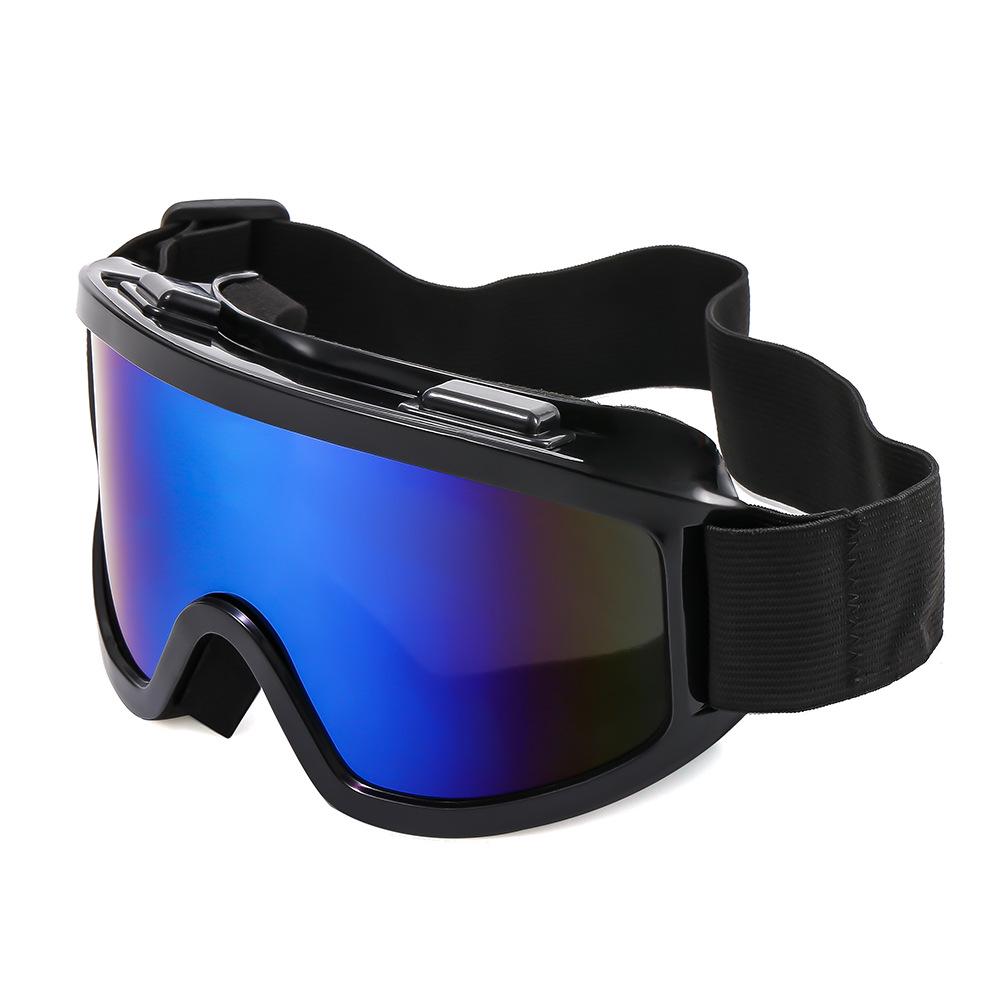 Cross-border Fashion Anti-fog Ski Goggles: Large Frame, Wind & Sand Proof, Colorful Protective Sports Glasses