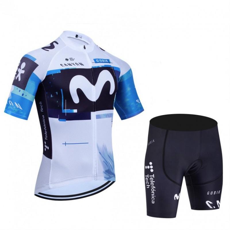 Mens Cycling Jersey Shorts Set Breathable Quick-Dry Bike Apparel Road