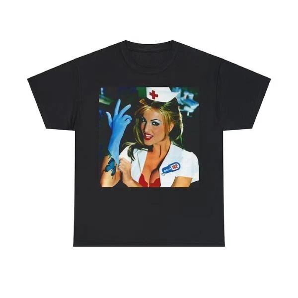 Blink-182 Enema of the State Album Cover T-Shirt - Iconic Nurse Janine Punk Rock XXL