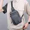 Bolso Cruzado de Color Sólido para Hombre Bolso de Hombro Oxford Bolso de Pecho de Gran Capacidad