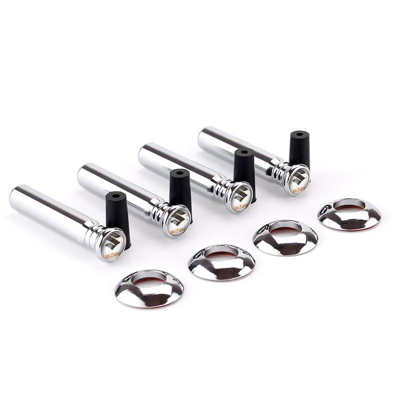 AAGK1 Alloy Car Emblem Door Lock Pin Knob Pull Cover Decoration for SUZUKI ALTO GRAND VITARA IGNIS JIMNY S-Cross SWIFT SX4 BALENO