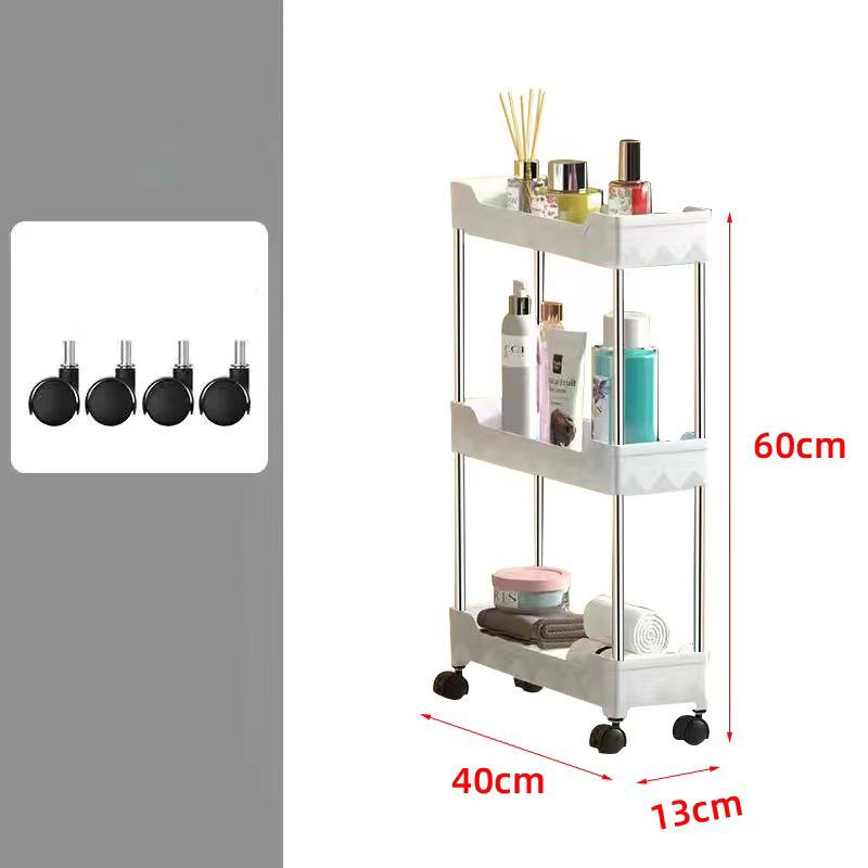 Kitchen Organizers And Storage Rack Household Cart With Wheels Multifunctional Home Accessories Mobile Rack Trolley Bookshelf