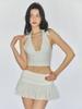 Yuhili Shirring Mini Skort / Ivory