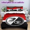 SC Freiburg Pattern Bedding Quilt Set Quilt Cover Pillowcase Home Decoration Birthday Gift (1 * duvet cover + 2 * pillowcase, without core)