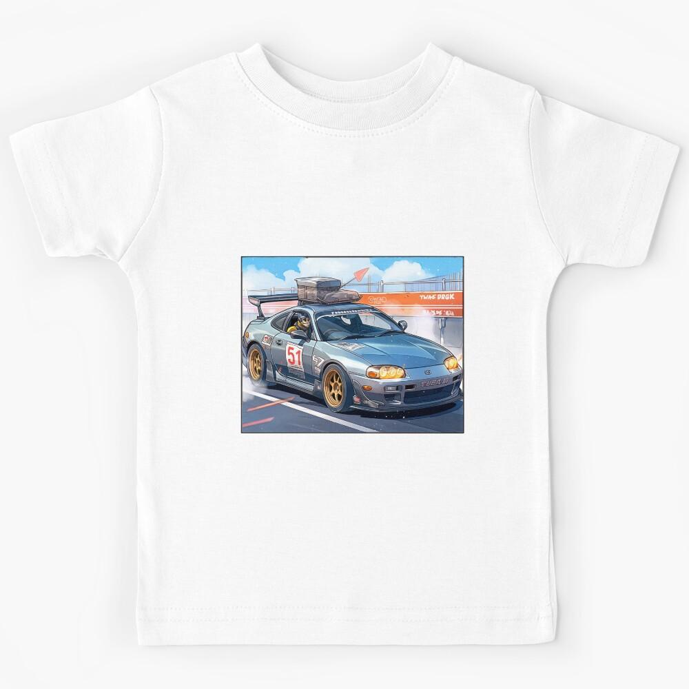 Kawaii Toyota Supra Sticker Kids T-Shirt 100