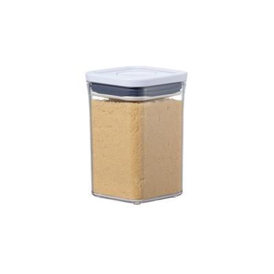 OXO Vorratsbehälter, OXO Kunststoff, versiegelt, Pop-Behälter, klein, quadratisch, kurz, 1,0 l