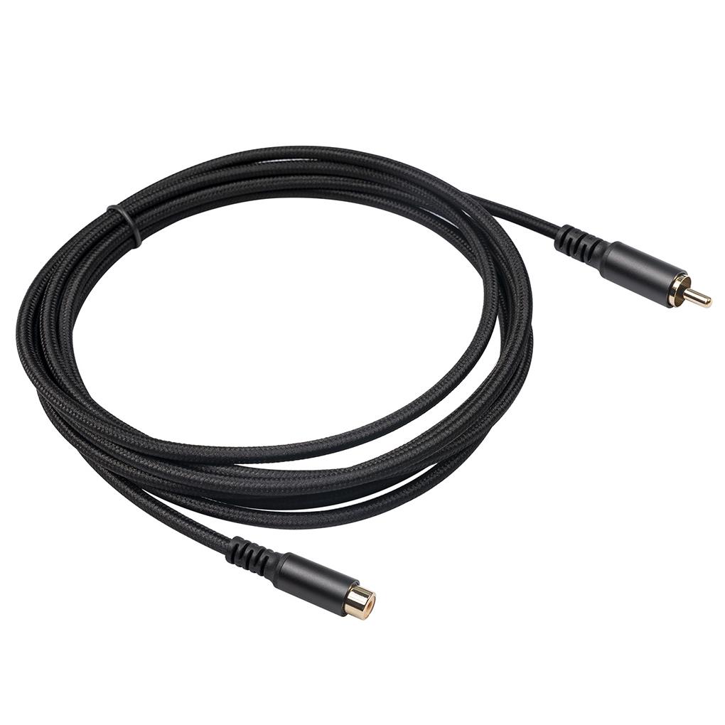 

Alloy Housing Male to Female Audio Extension Cable Portable Stylish Flexible Braided Anti-rust DVR Game Player Cord