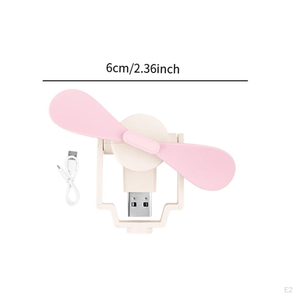 Mini Camping Fan USB Versatile Lightweight Cute Cooling Portable for Indoor Outdoor Bedroom