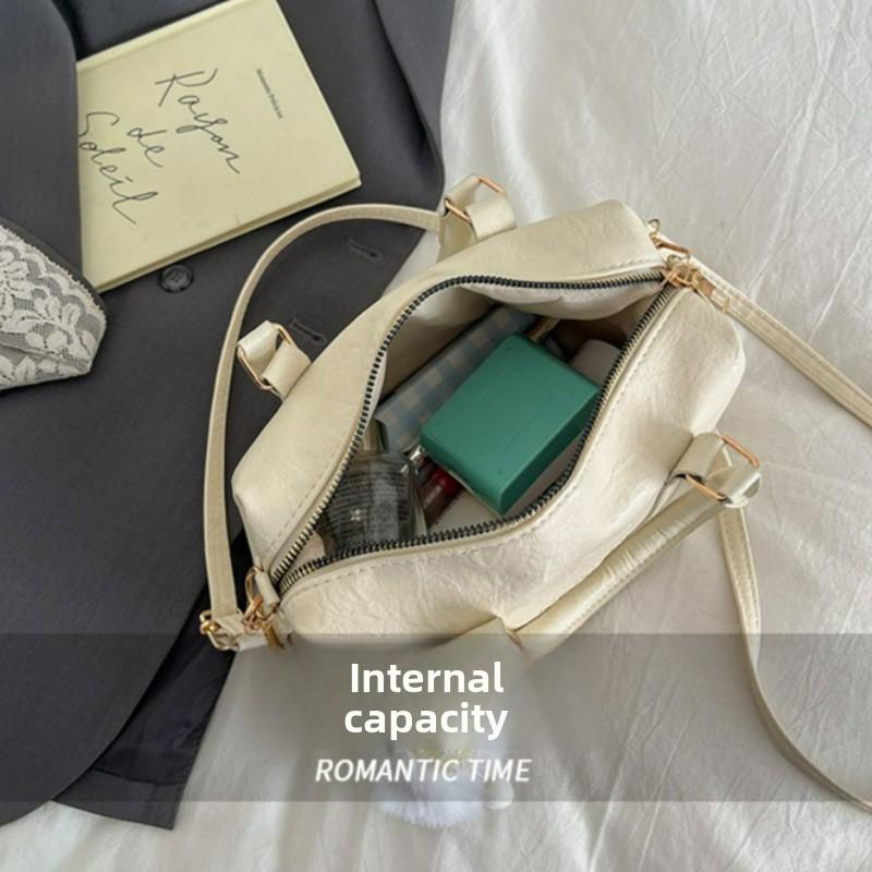 Fashi Retro Top Handle Bag Comfortable and Versatile Texture Shoulder Bag Women Crossbody Storage Bag Casual Simple Stylish
