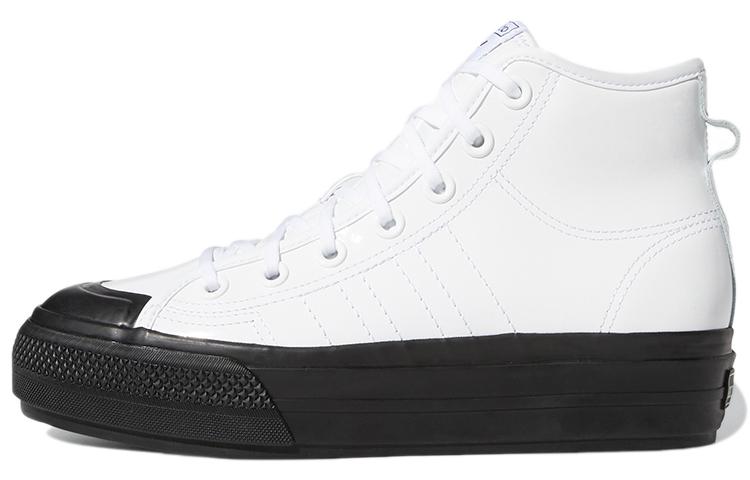 Adidas Wmns Nizza Rf Platform Mid  White Black  Women s FY7606 36