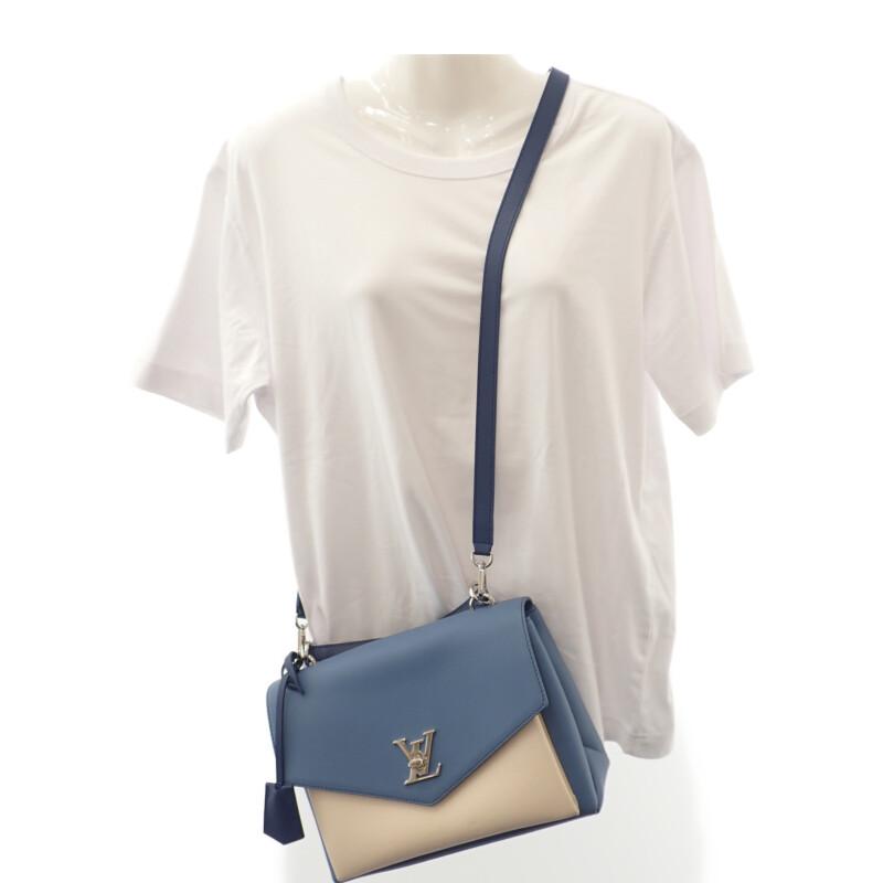 LOUIS VUITTON  M51415 2WAY bag blue/Ivory Taurillon Clemence Women