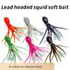 Blæksprutte Fiskesluk 19G Dobbeltkrog Kunstig Silikone Bløde Agn Treble Jig Synkende Blæksprutte Swimbaits Til Aborre Ørred Shad