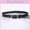 Genuine Leather Double Layer Belt For Women With Vintage Style And Small Pin Buckle For Dresses