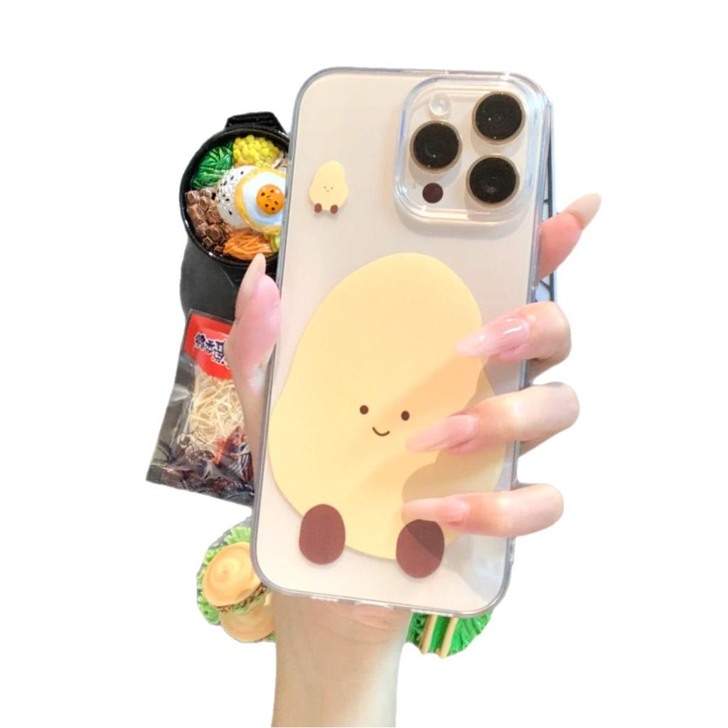 Uroczy Ziemniak dla Apple 16pro Etui na Telefon Komórkowy Nowy Silikonowy Odporny na Upadki Wszechstronny 13 Przezroczysty Premium 12