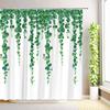 Tropical Palm Tree Travel Camping Car Shower Curtains Summer Ocean Surfboard Beach Camper RV Flamingo Bathroom Decor with Hooks