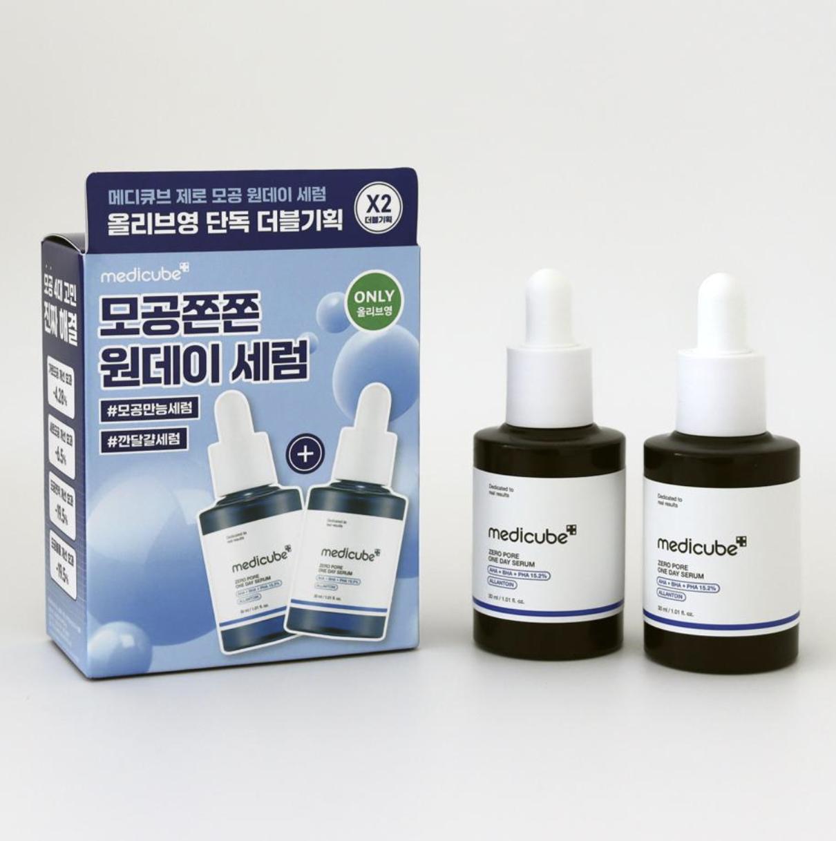 

Сыворотка для сужения пор - Medicube Zero Pore One Day Serum 30 мл Двойная упаковка