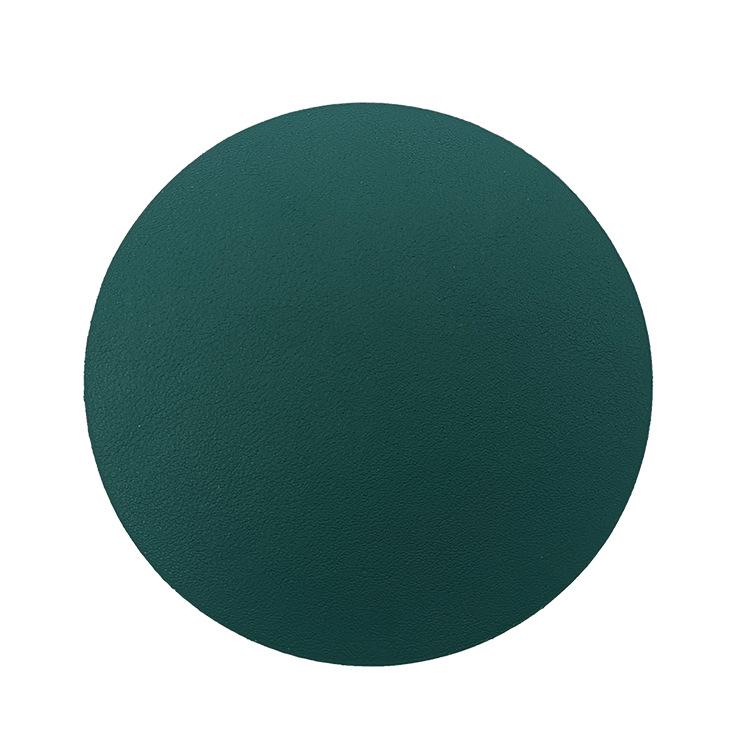 PU Heat-Resistant Non-Slip Round Leather Coaster Placemat - High Temperature Insulation Pad
