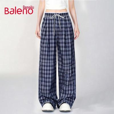 Baleno Women's High-Waist Wide-Leg Casual Pants
