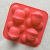 4 Cells Cartoon Mickey Mouse Silicone Soap Cake Mold Kitchen DIY Baking Tool