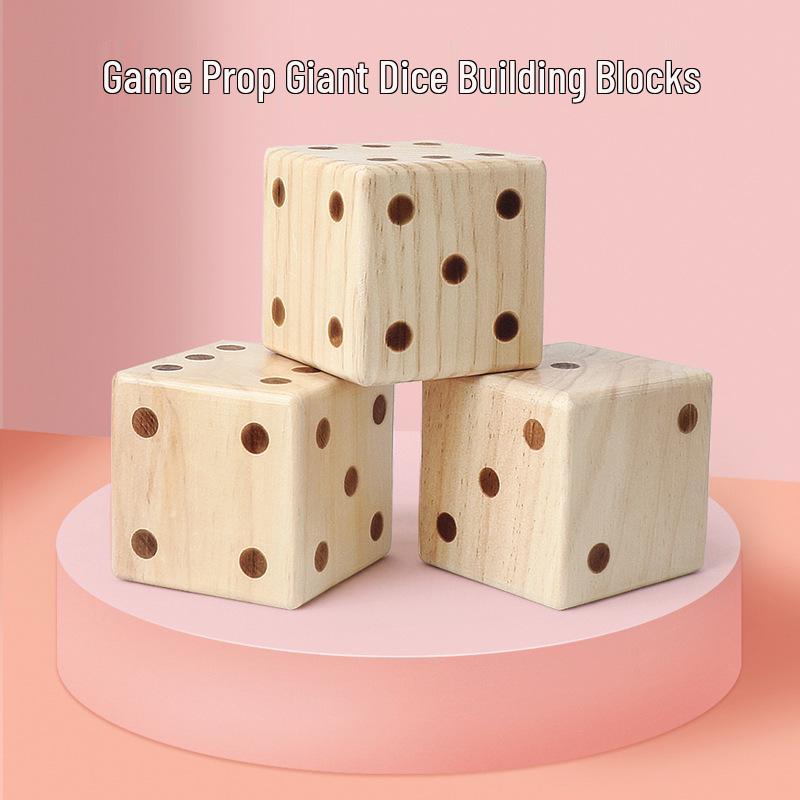 Large 7cm Wooden Dice for Board Games - Hot Stamped Pips