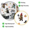 Spooky Farmhouse Party Decor Halloween Wall Sticker, Pumpkin Witch Skeleton Printed, Self-adhesive Waterproof Autumn Harvest Stickers PVC Decals, for
