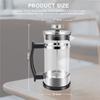 A84X-Coffee Maker Pot, Stainless Steel Glass Coffee Pot French Press Filter Pot Household Tea Maker,Suitable For Making Tea