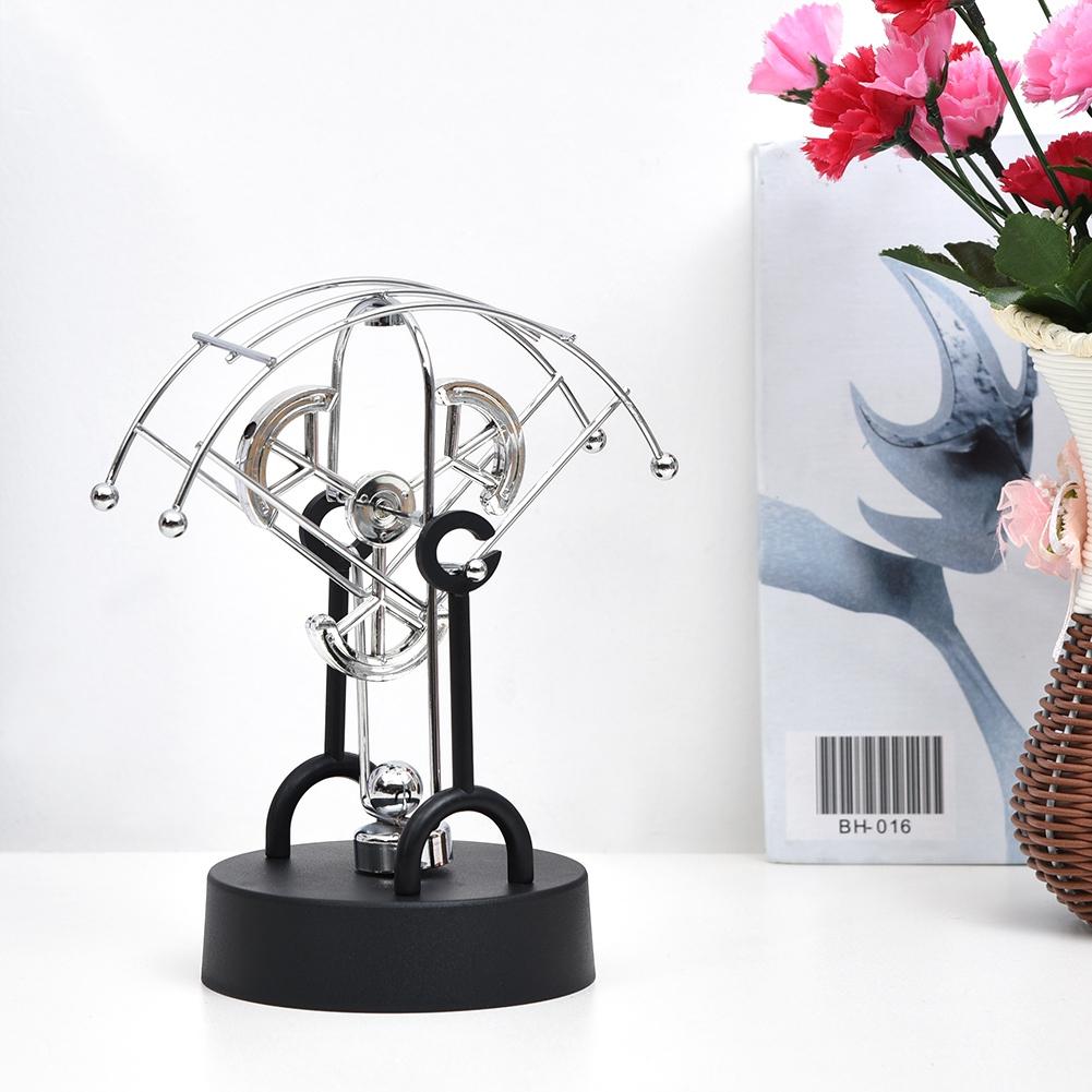 

Semi arc shape Revolving Gadget Perpetual Motion Desk Office Decor Physics Science Art Toy