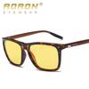 aoron Men's and Women's Polarized Sunglasses Aluminum Magnesium Glasses Legs Sunglasses Box Driving Sunglasses Night Vision