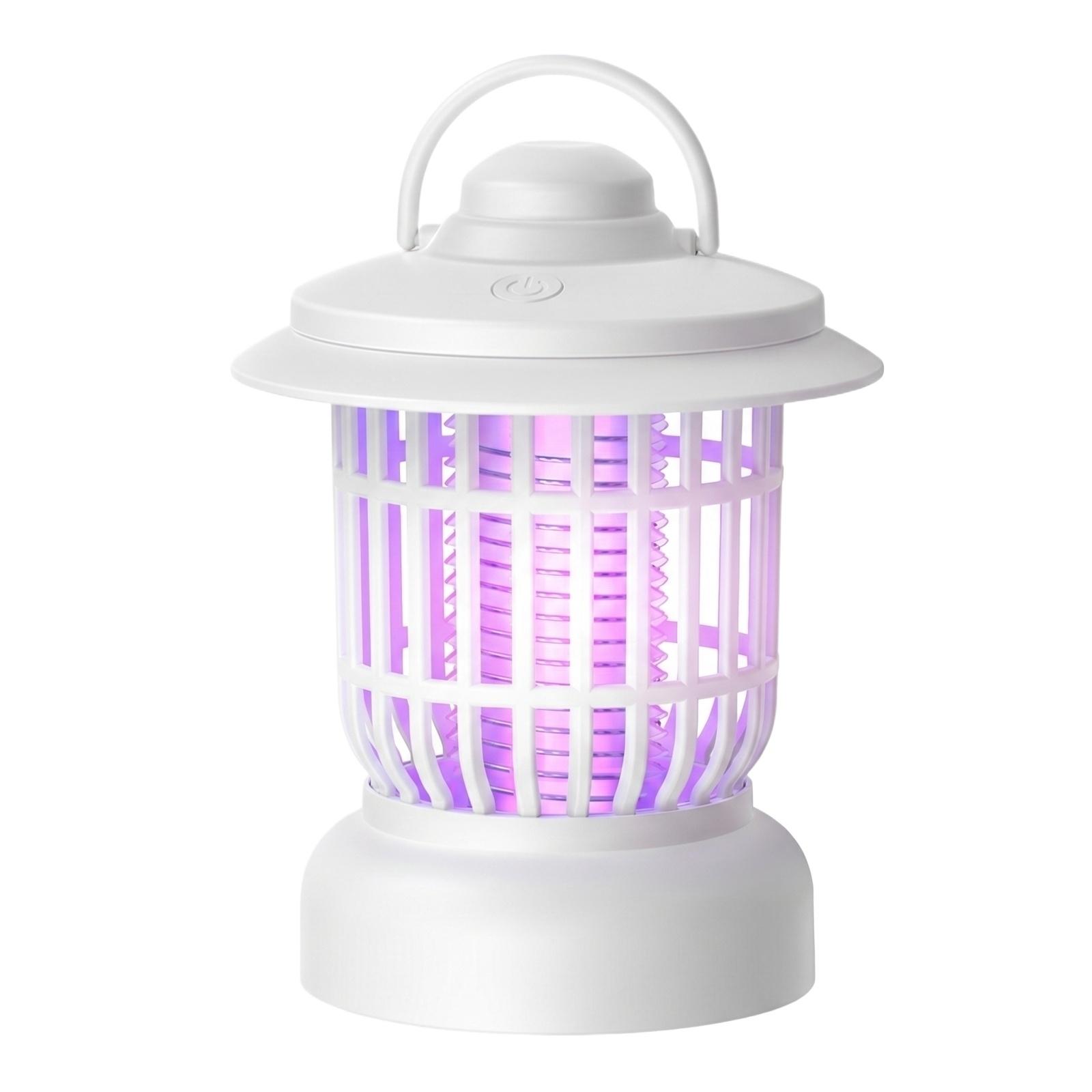 

Electric Mosquito Killer Lamp Indoor Outdoor Insect Zapper with UV Light and Protective Cage for Safe Pest Control ONE SIZE білий