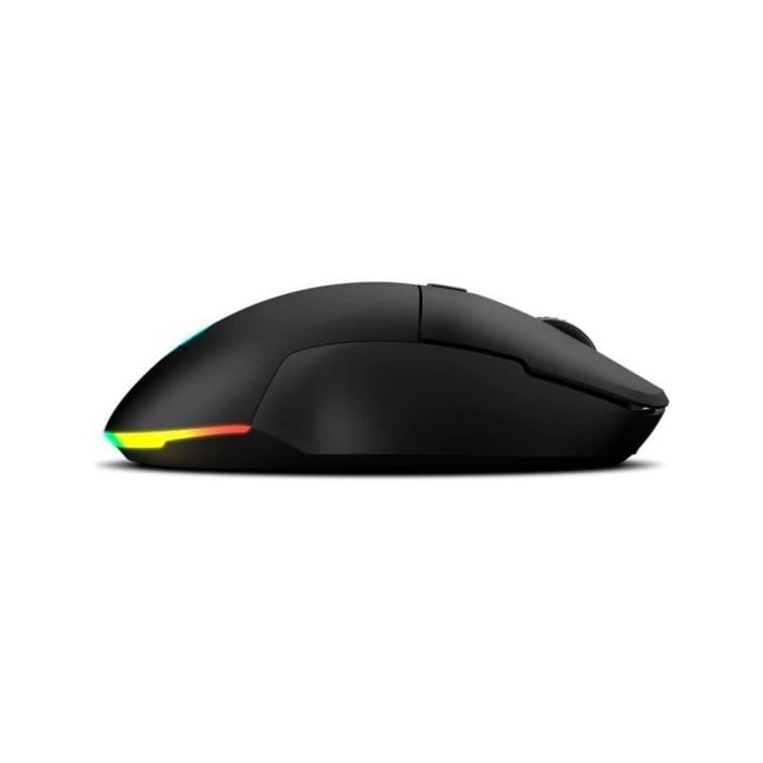 KROM KOMET - Souris De Jeu Sans Fil RGB, Capteur Optique De Précision Pixart PMW 3212, 8 Boutons, 5 Niveaux DPI Jusqu'à 2400,