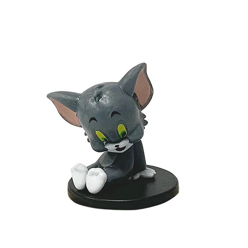 Sada PVC sběratelských figurek Tom a Jerry s roztomilými postavami kočky a myši pro dekoraci auta a jako dárky