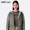 Jinyujie Women's Lightweight Hooded Down Jacket